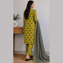 Breeza Digital Printed 3PC Ready to Wear Design No- 7505