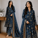 Breeza Digital Printed 3PC Ready to Wear Design No- 7513