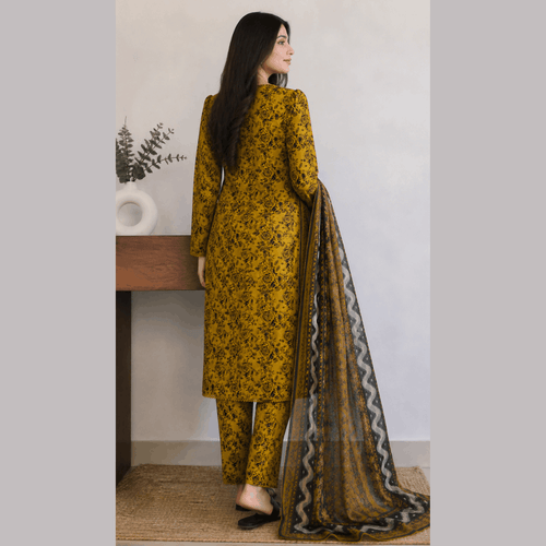 Breeza Digital Printed 3PC Ready to Wear Design No- 7501