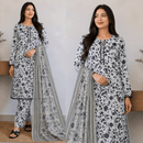 Breeza Digital Printed 3PC Ready to Wear Design No- 7502