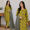 Breeza Digital Printed 3PC Ready to Wear Design No- 7505