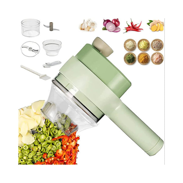 4-in-1 Portable Electric Vegetable Cutter Set