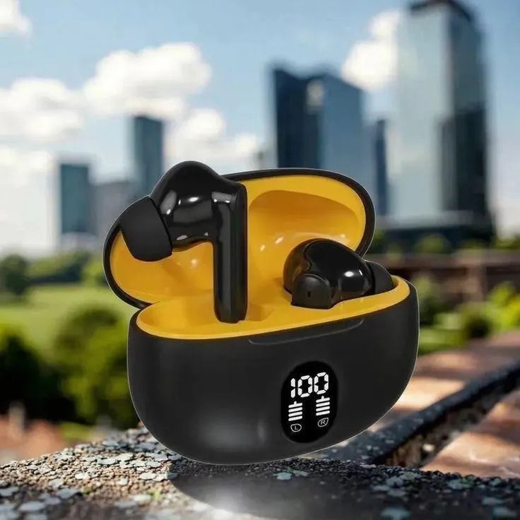 Stereo Earbuds with Touch Control & Bass Sound Black