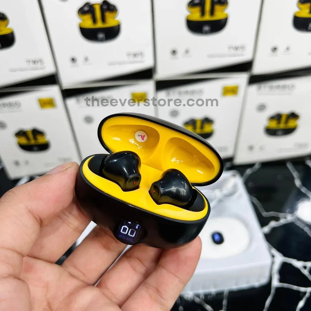 Stereo Earbuds with Touch Control & Bass Sound Black