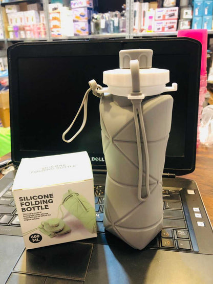 600ml Folding Silicone Water Bottle Sports Water Bottle