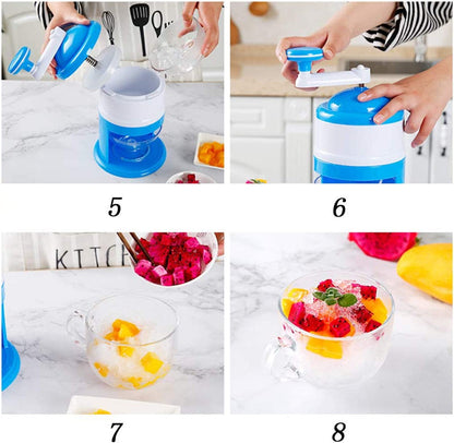 Manual Ice Crusher Machine Gola Maker For Home Easy To Use