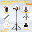 Selfie Stick Tripod Stand Bluetooth Shutter